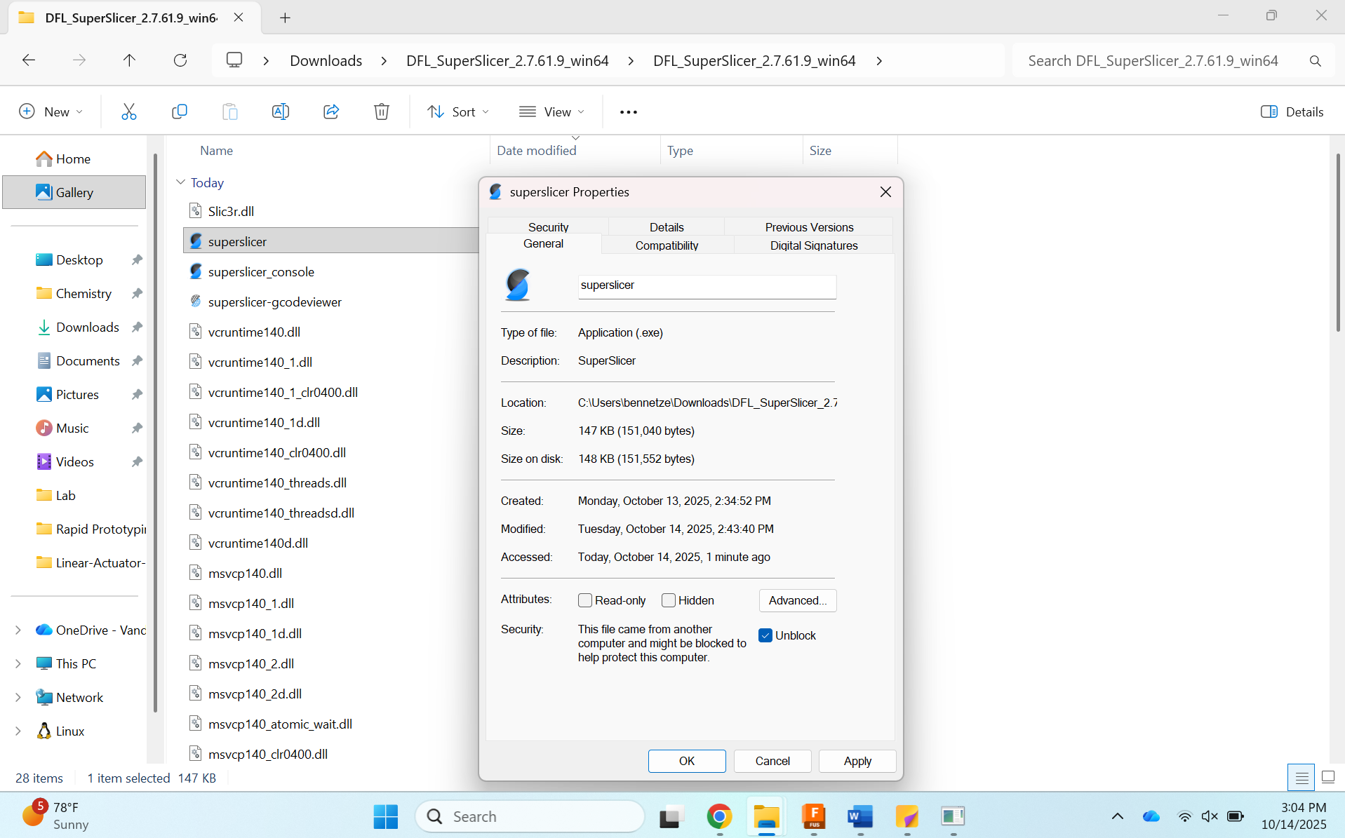 Navigating Computer Settings Installing and Setting Up SuperSlicer - DFL Docs